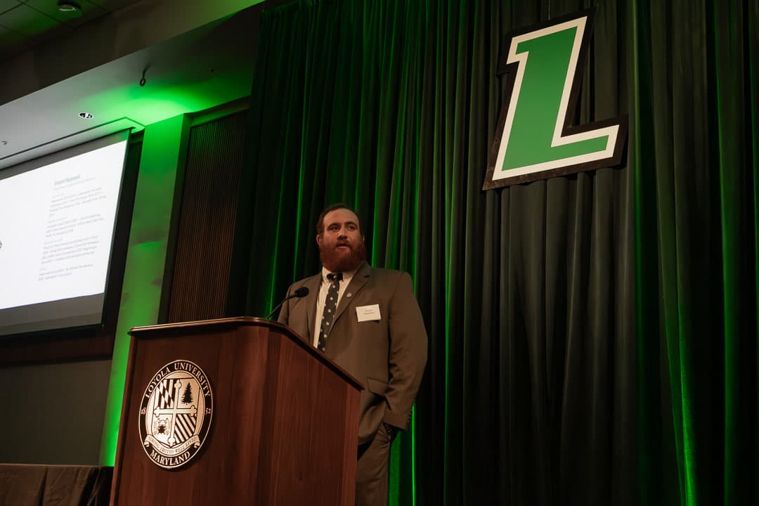 Head Coach Vincent Rapposelli at the podium on the state of the club